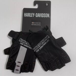 Harley Davidson‎ 120th Anniversary True North Fingerless Leather Gloves